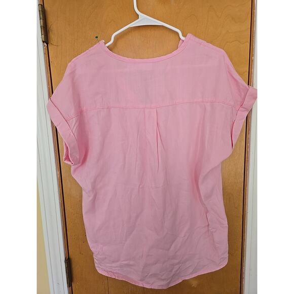 Ecothreads Womens Short Sleeve T Shirt Linen Feel Size Small- New - Picture 3 of 5